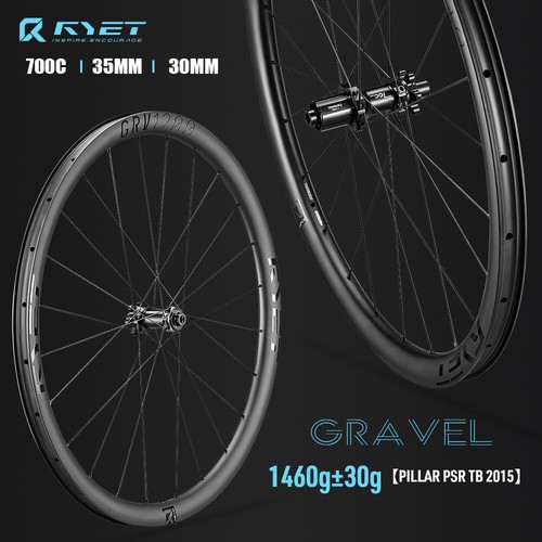 700C Carbon Gravel Rennrad Laufradsatz 35 mm Drahtreifen Schlauchlos 12 x 142 mm - Bild 17 von 17