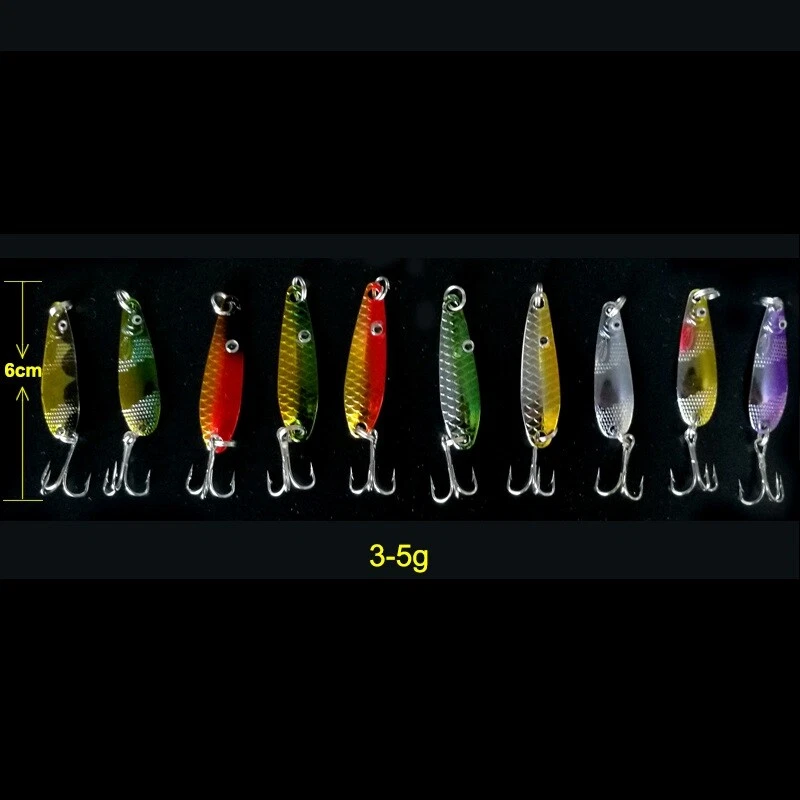 30pcs Fishing Lures Kit - Premium ABS & Iron Spinner Baits for Bass, Trout - Image 3 of 4