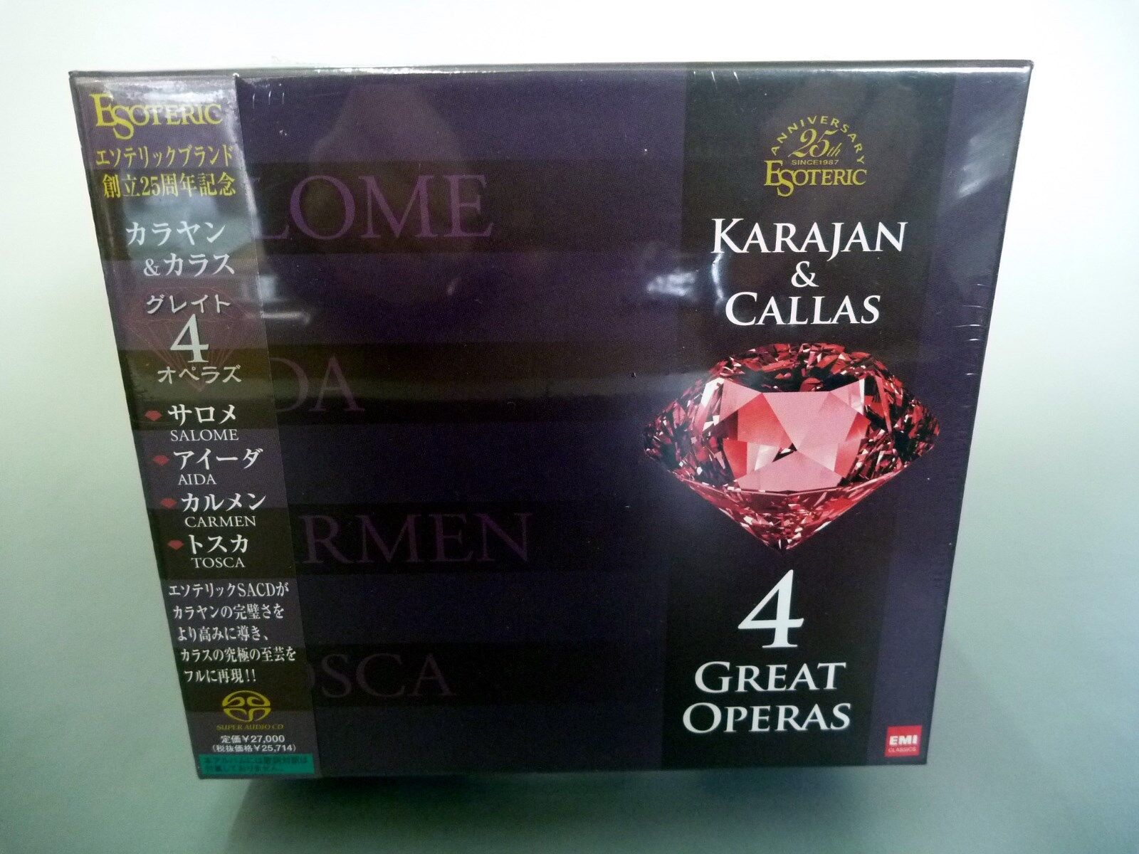 NEW ESOTERIC SACD ESSE-90072-80 (9 discs) : Karajan & Callas 4 Great Operas NIB