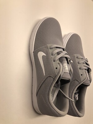 NIKE SB Portmore Skate Shoe Mens Size 6 Wolf Grey White Sole  display picture 2