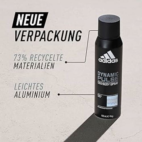 6 pack Adidas Dynamic Pulse 48hs Body Spray 150 ml