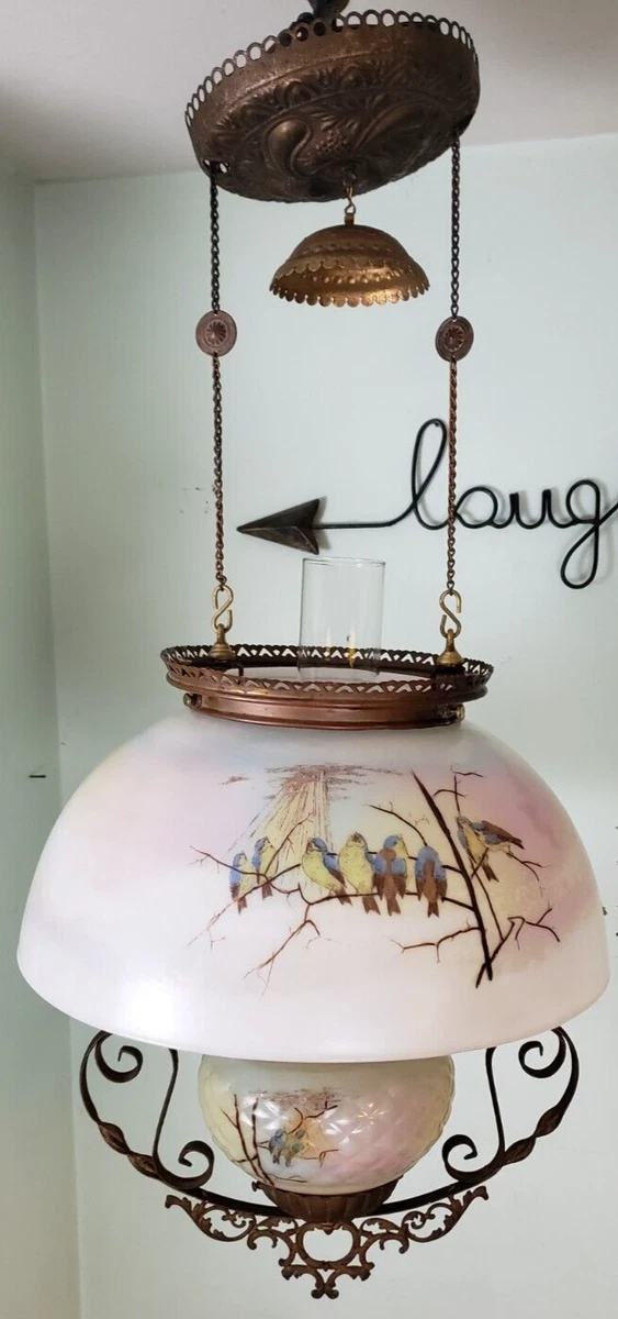 1970's hanging oil sale lamps