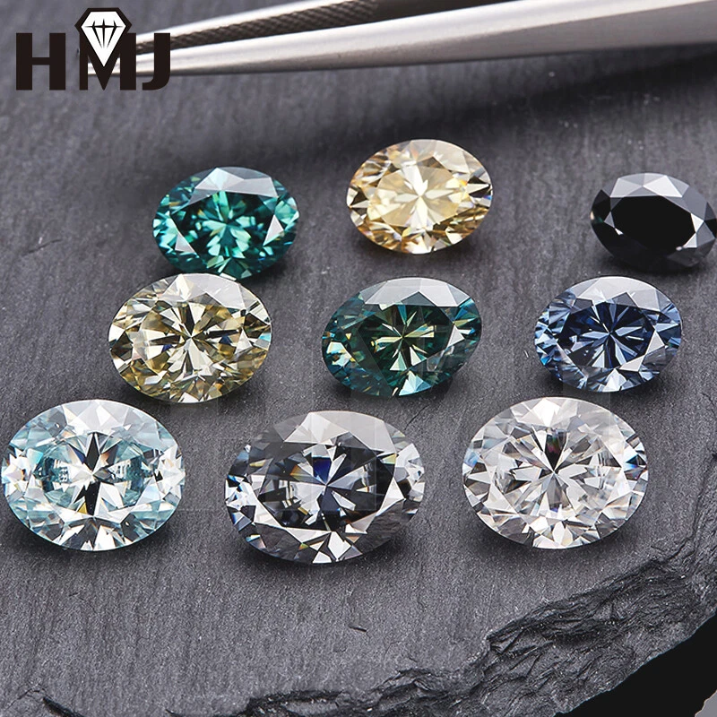 Brilliant Cut Oval Loose Moissanite Stone 0.1CT ~ 5 CT Loose Diamond Test Passed - Image 3 of 4