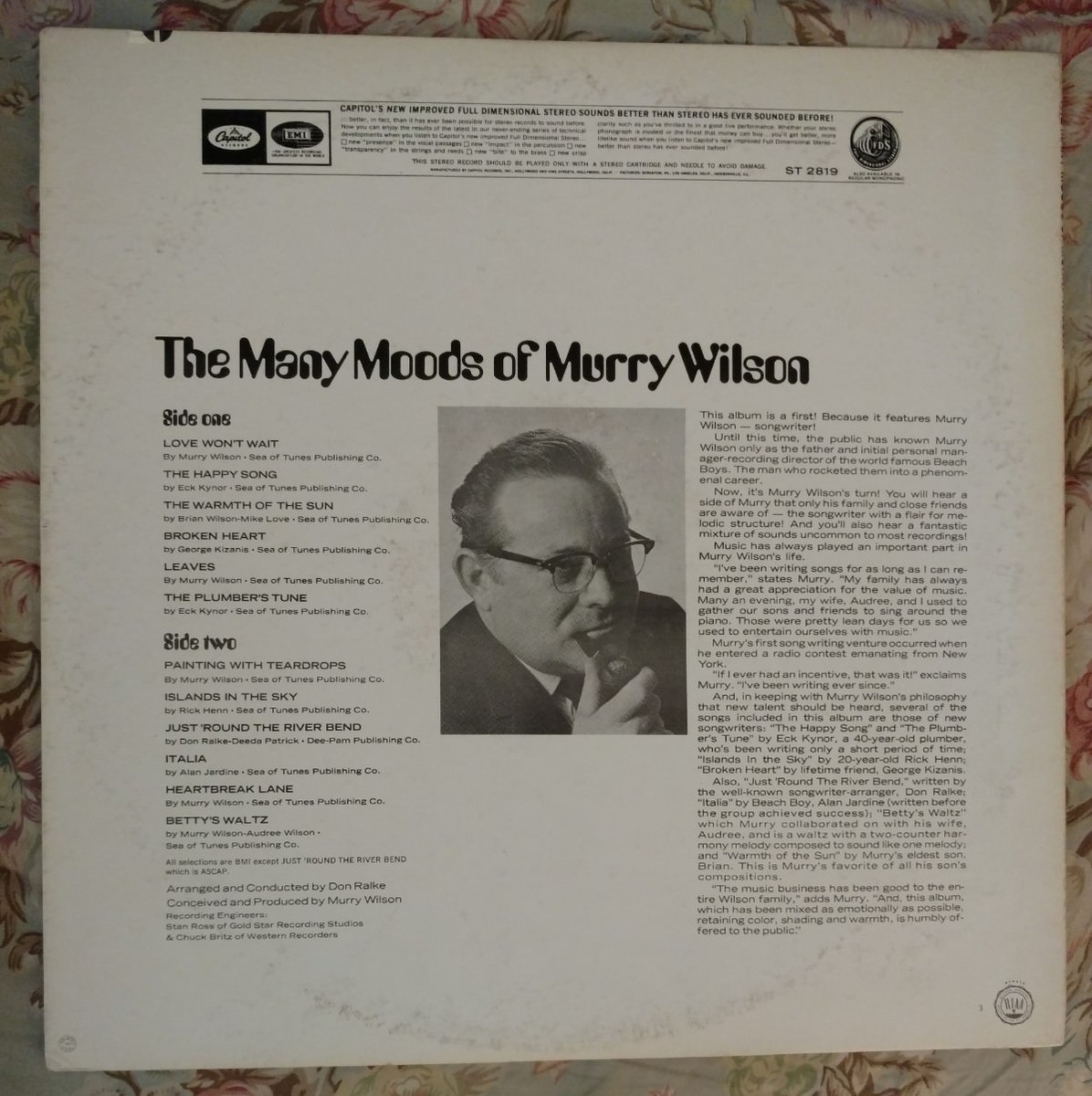 The Many Moods of Murry Wilson The Beach Boys Father Stereo