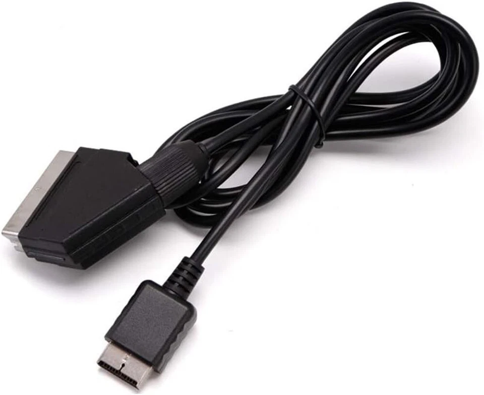 RGB SCART Wire Cable TV AV for Playstation PS1 PS2 PS3 One Slim Line Console - Image 2 of 4