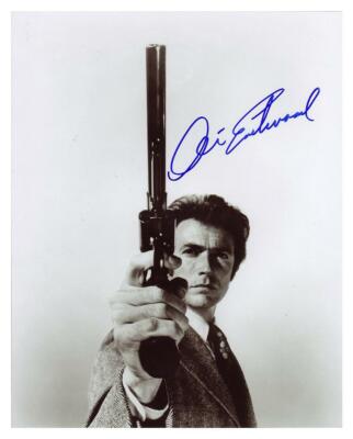 CLINT EASTWOOD as ''DIRTY HARRY'' 8X10 AUTOGRAPHED BLACK AND WHITE PHOTO REPRINT *