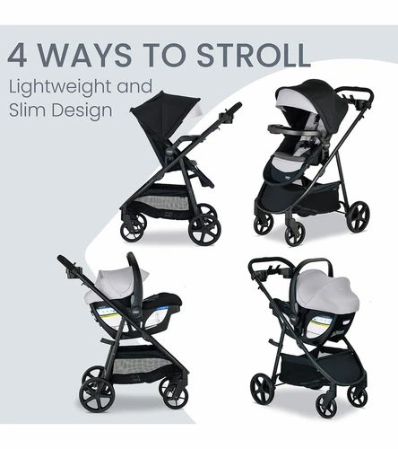 Britax Willow Brook S+ Travel System - Glacier Onyx New!! - Picture 2 of 8