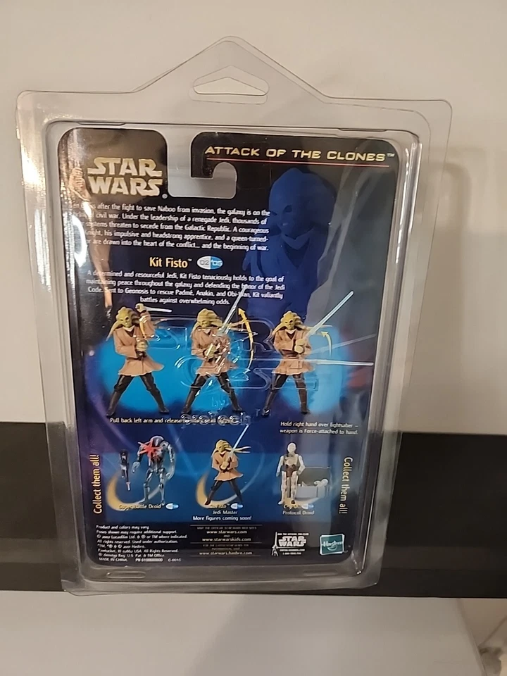 Star Wars Clone Wars 2002 Kit Fisto Jedi Knight Figura de Acción ¡NUEVO con Estuche Star! Foto 4 de 4
