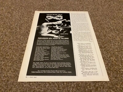 JBF11 ADVERT 11X6 CARMINE APPICE & SYNDRUM ELECTRONIC DRUMS