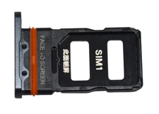 OEM XIAOMI 12 PRO DIMENSITY REPLACEMENT BLACK DUAL SIM CARD HOLDER TRAY