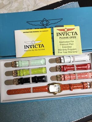 Invicta Special Edition Tritnite 0574 MOP Dial Gold Tone Mens Watch New Band Invicta Special Edition Tritnite 0574 MOP Dial Gold Tone  main image 4