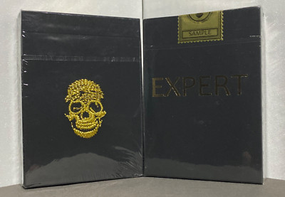 Sample Expert Skull & Bones Jerry's Nugget Finish Playing Card Deck~Embroidered