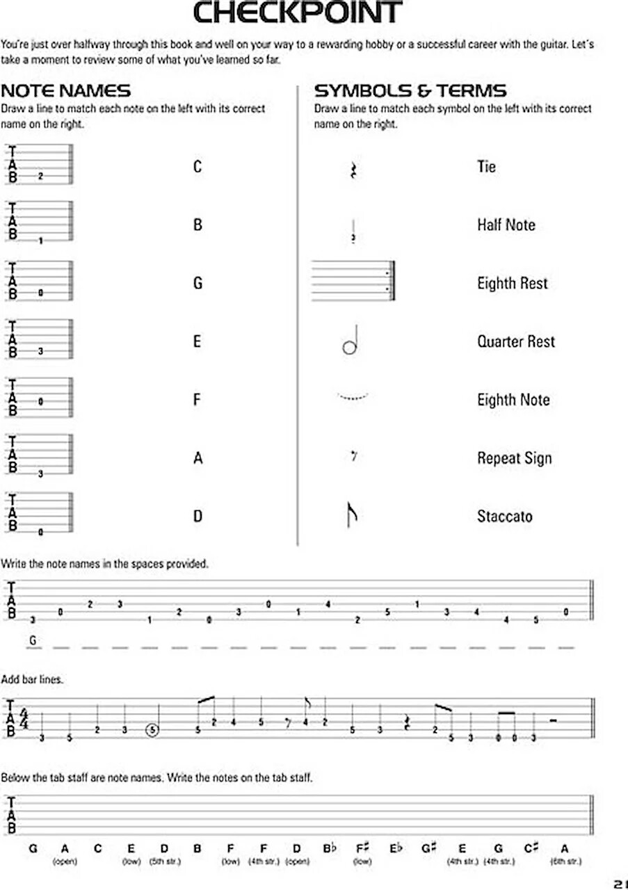 Hal Leonard Acoustic Guitar Tab Method Book 1 Learn How to Play Online