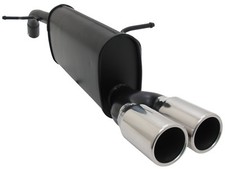 NOVUS Sportauspuff Endschalldämpfer 2x76mm passend für PEUGEOT 207