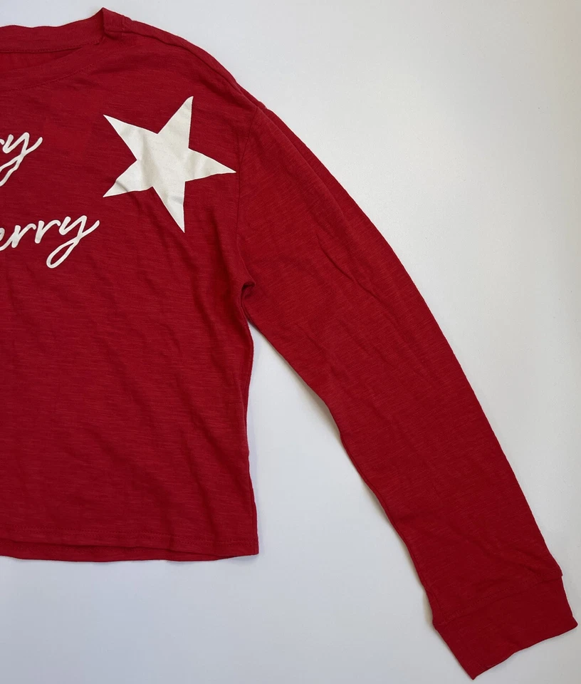 Топ для девочек укороченный Epic Threads размер XLarge танго красный с белыми звездами веселый - Изображение 3 из 4