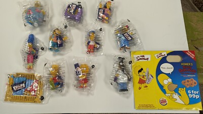 The Simpsons UK Burger King 2001 Kids Meal Figures - FULL SET of The Simpsons UK Burger King 2001 Kids Meal Figures - FULL SET of