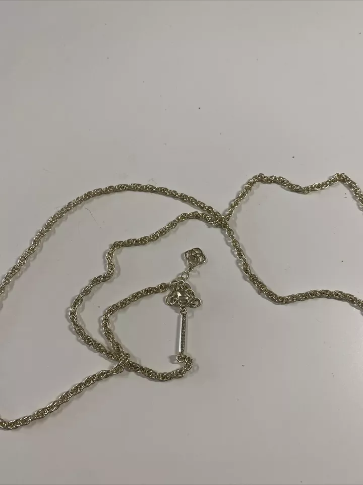 Kendra Scott Rayne Colgante Largo Collar Oro Piedra Dorada De Colección Foto 3 de 3