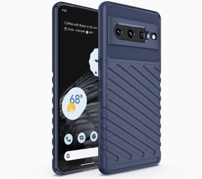 google pixel 7 pro blue soft flexible protective phone case