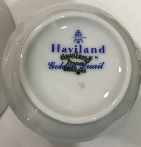 Haviland Golden Quail Demitasse Cup and Saucer Set - Picture 5 of 7