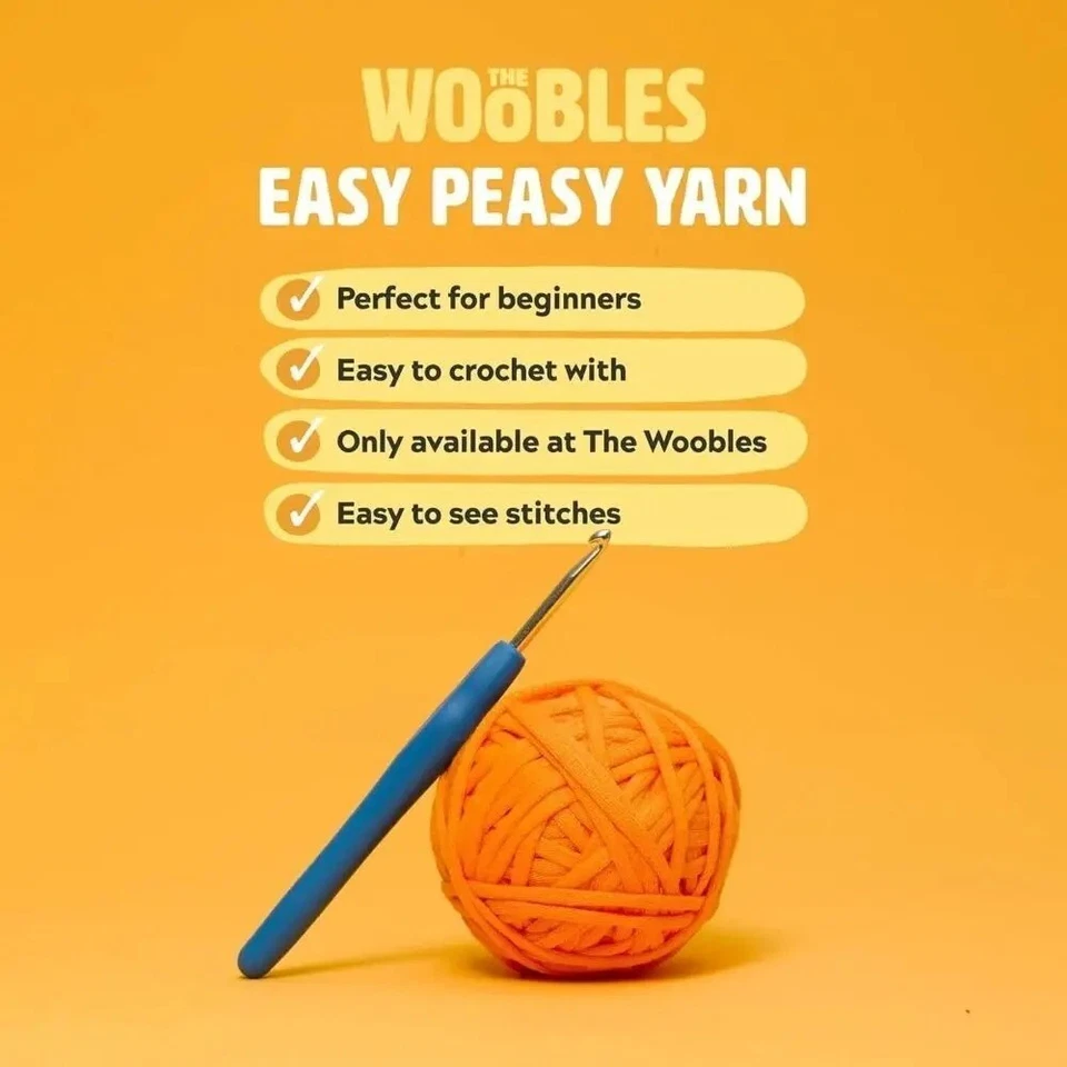 The Woobles Beginners Crochet Kit with Peasy Yarn As Seen on Shark Tank DIY Gift - image 4 of 4