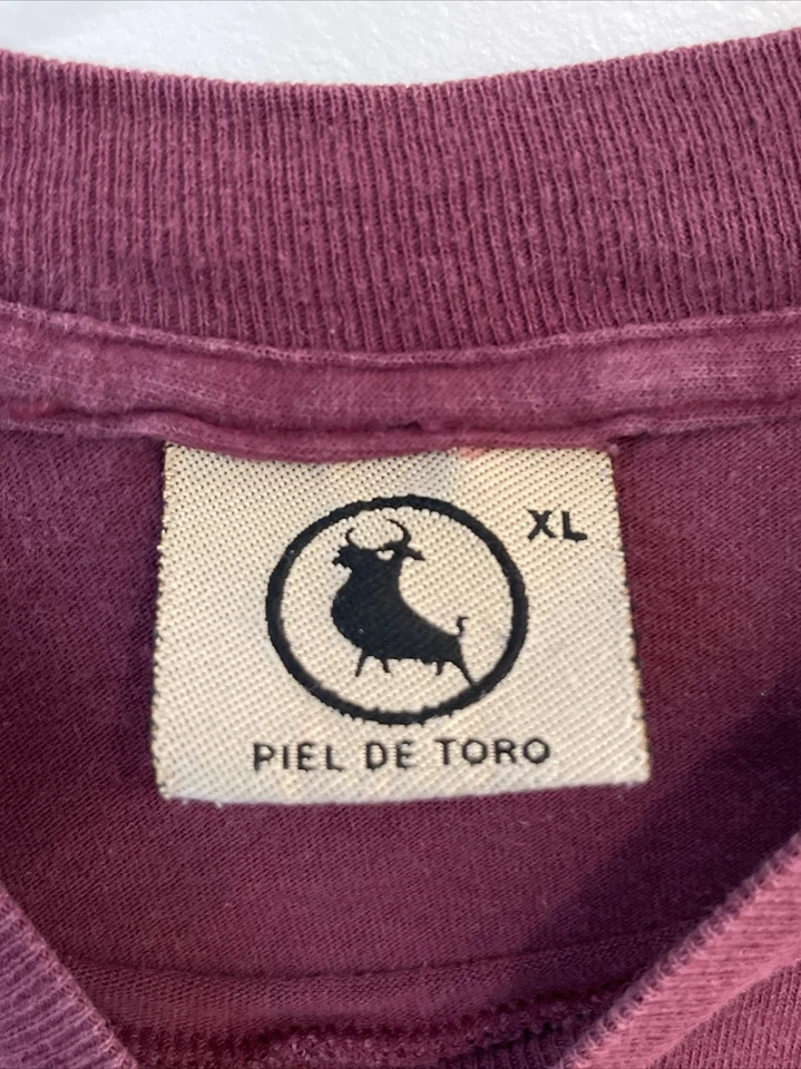 Camiseta Piel de Toro Hombre Talla XL Granate Foto 3 de 4