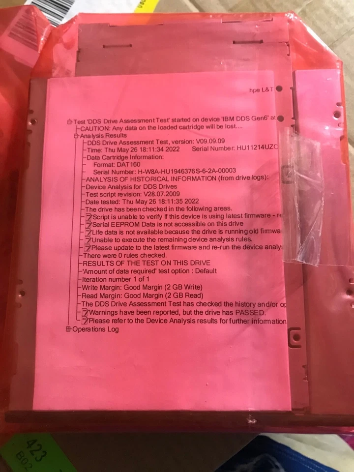 IBM 43W8494 DDS6 DAT160 USB Internal Tape Drive 43W8493 EB635L#400 BRSLA-0502-DC - Image 3 of 3