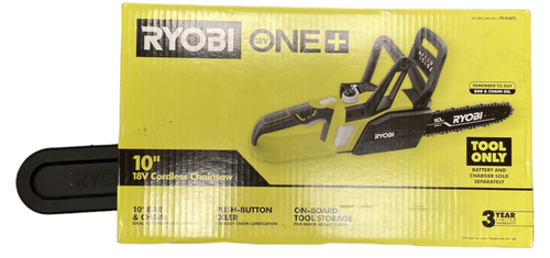 OPEN BOX - RYOBI P546 ONE+ 18V 10 in. Cordless Battery Chainsaw (Tool ...