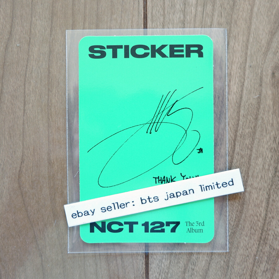 13 nct127 ジェヒョン　sticker NCT 127 JAEHYUN Sticker Official Photocard Photo card PC