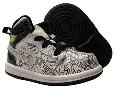Toddler 4C - Jordan 1 Mid SE TD DIY DC4097-100 White/Black - No Lid