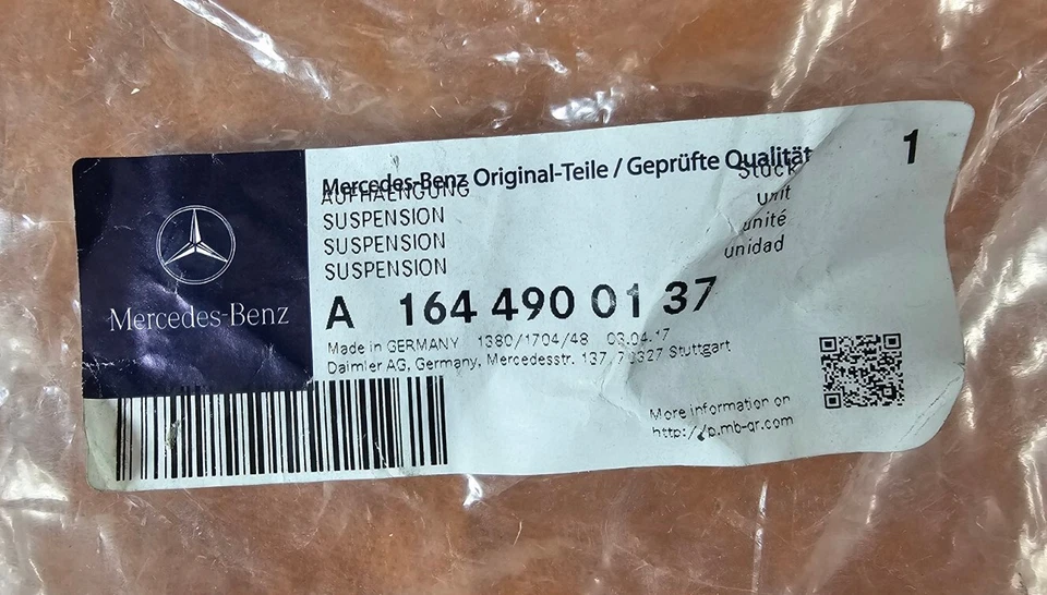 OEM 2008-2012 MERCEDES-BENZ GL450 GL550 SOPORTE SILENCIADOR IZQUIERDO A1644900137 NUEVO #C1 Foto 4 de 4