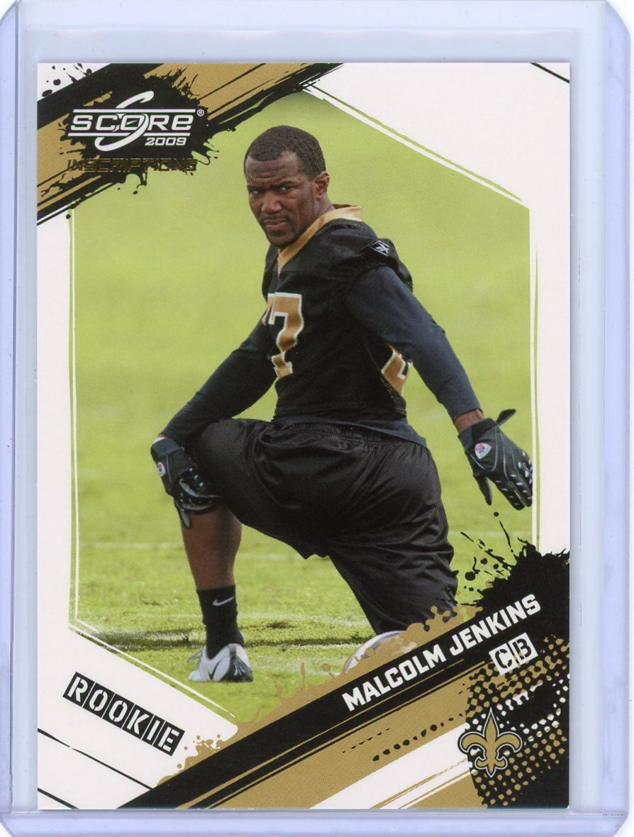 2009 SCORE INSCRIPTIONS RC ROOKIE MALCOLM JENKINS #369 SAINTS BUCKEYES /999 SP