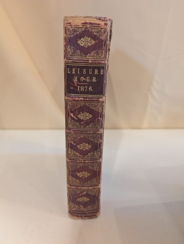 The Leisure Hour 1876 Illustrated Victorian Hardcover Religious Literary Annual - Picture 2 of 8