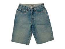 Tommy Hilfiger Women's Med Washed Raw Heml Cotton Denim Shorts Sz 4 Vintage 2000