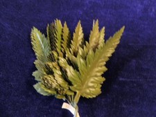 Vintage Millinery Flower Leaf Green Shaded 4 1/2" Japan 24 stems in a Bunch Y276