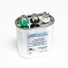 Supco Capacitor Oval Dual Run 15 5 uf mfd 370/440 Volts for HVAC Motors