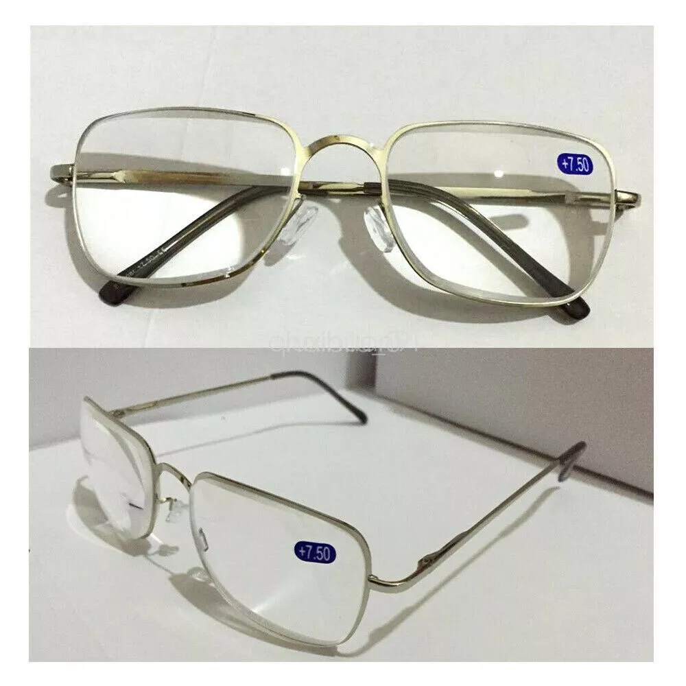 Reading Glasses 6.5 7.0 7.5 8.0 Trendy Women Men s Metal Frame Eyewear
