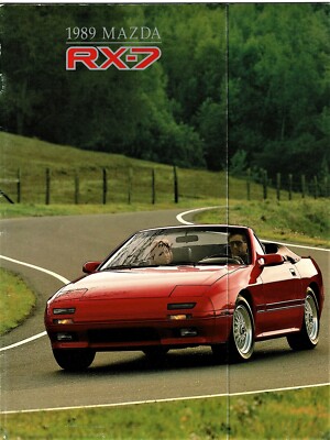 1989 Mazda RX-7 GTU GXL Turbo Convertible Dealer Sales Brochure | eBay