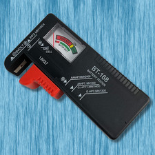 Battery Volt Tester Checker Universal For AA AAA C D 9V 1.5V Cell Coin Batteries