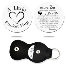 To My Son Gifts from Mom Son I Love You Gifts for Him Pocket Hug Token