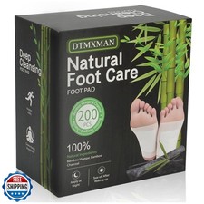 200 Packs Bamboo Foot Pads, Natural Cleansing, Promoting Sleeping, Suitable f