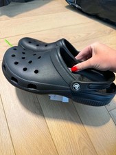 Mens Black Crocs Uk Size 11 Classic Clogs Slip On Shoes Sandals Holiday RRP £50