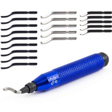 Deburring Tool Kit With 20 Highspeedsteel Blades  Edge Burr Remove For Metal Pv