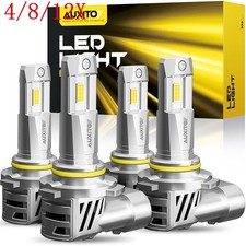 4/8/12X 9005 + 9006 Combo LED Headlight Low High Beams Conversion Kit Bulb 6500K