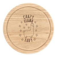 VerrüCkte Lama Damen Stars Rund Zerkleinern KäSebrett Lustig Tiere