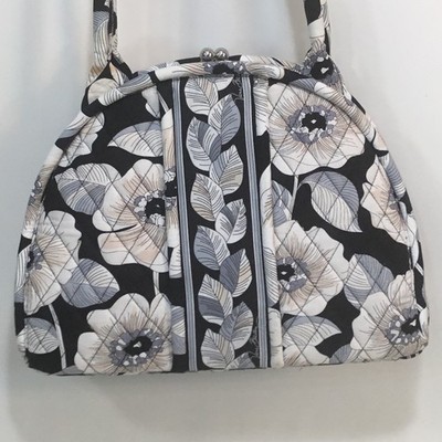 Vera Bradley Eliose Camellia Kiss Lock Double Handle Handbag Purse