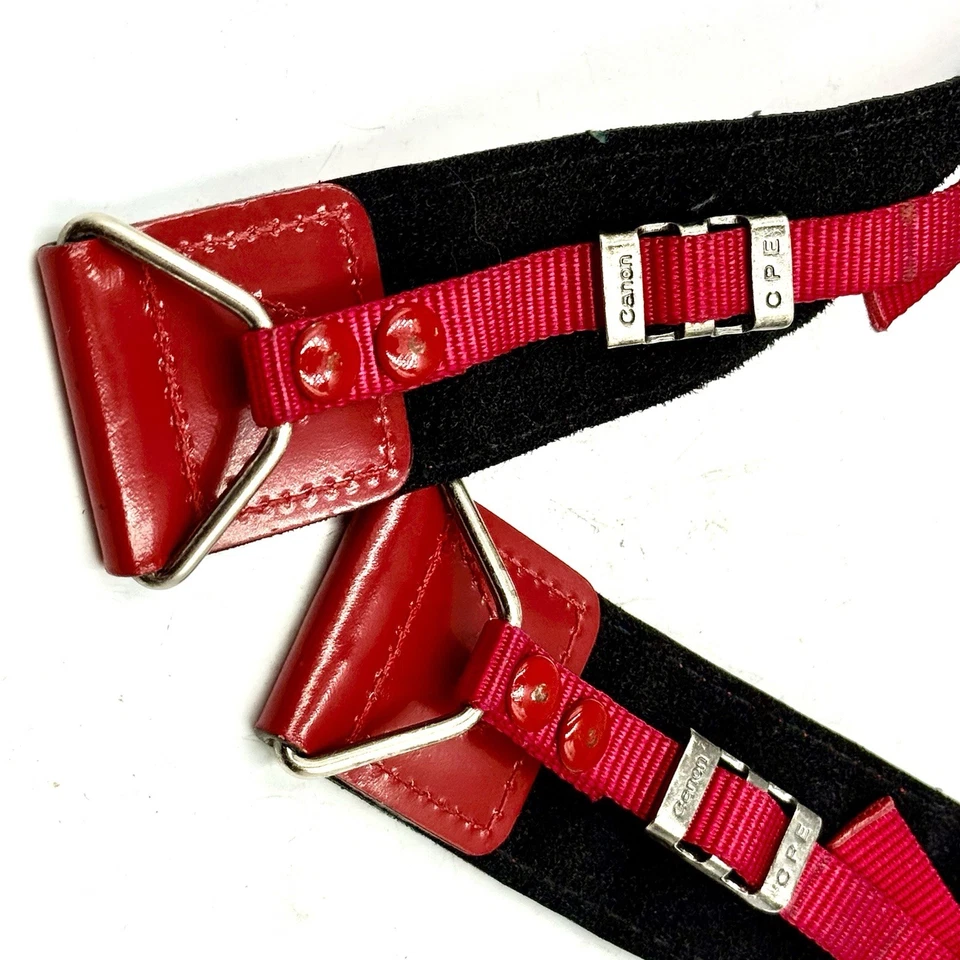 [Casi Como Nuevo] Correa para Cuello Cámara Canon Rojo/Blanco de Japón Foto 3 de 4
