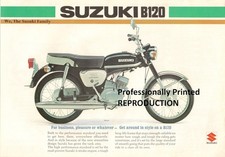 Suzuki B120 B120M GB Sales Brochure 1975 - REPRODUCTION