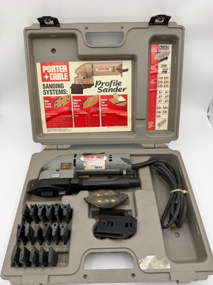 #ad #ad VINTAGE PORTER CABLE PROFILE SANDER KIT MODEL 444 MADE IN USA $85.00