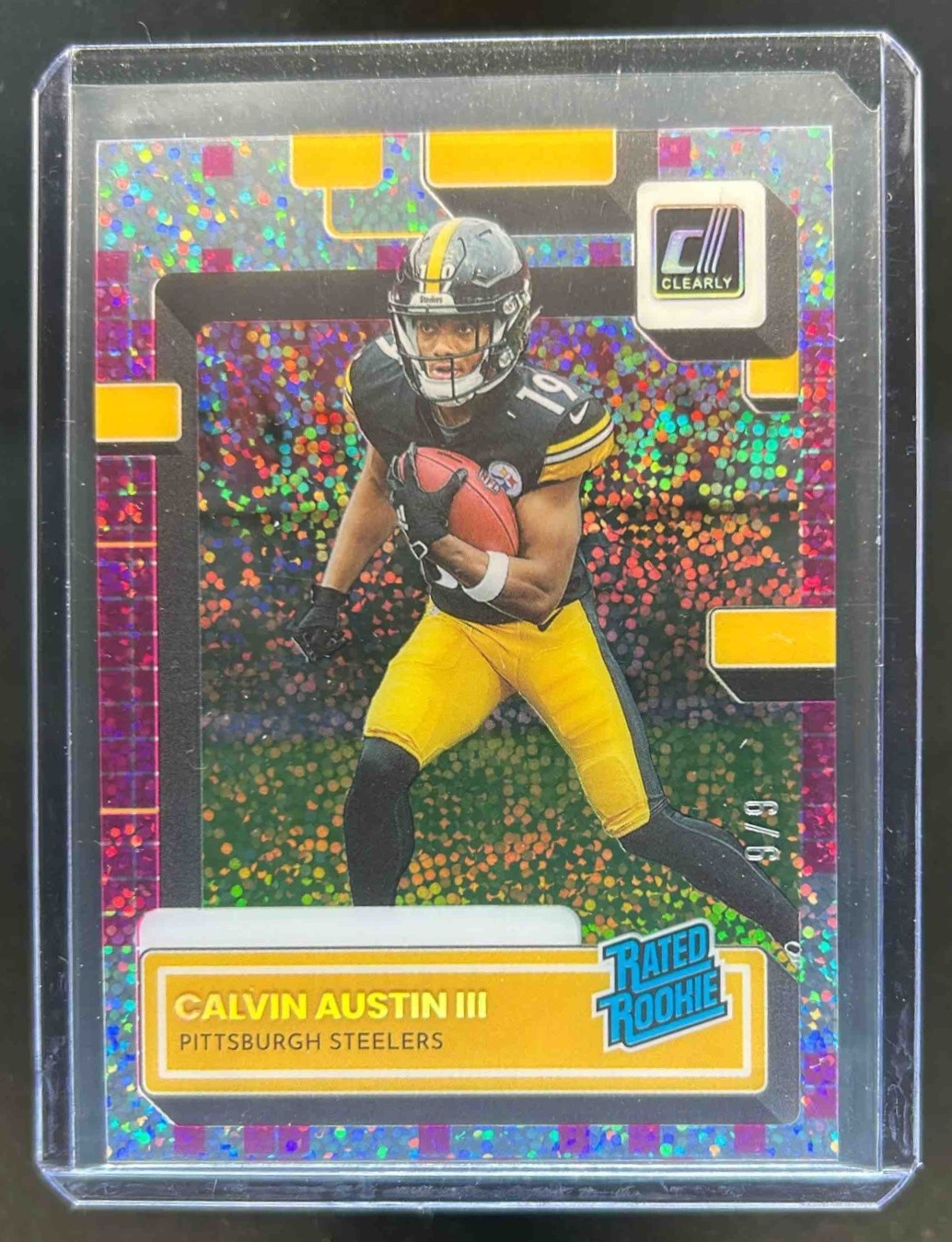 Calvin Austin Panini Clearly Donruss #86 Techno