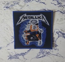 Metallica Ride The Lighting Blue Border Woven Patch